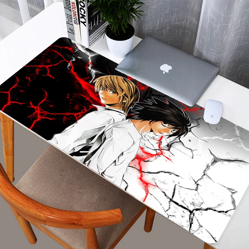 Большой коврик для мыши Death Note игровой износостойкий клавиатуры и из натуральной