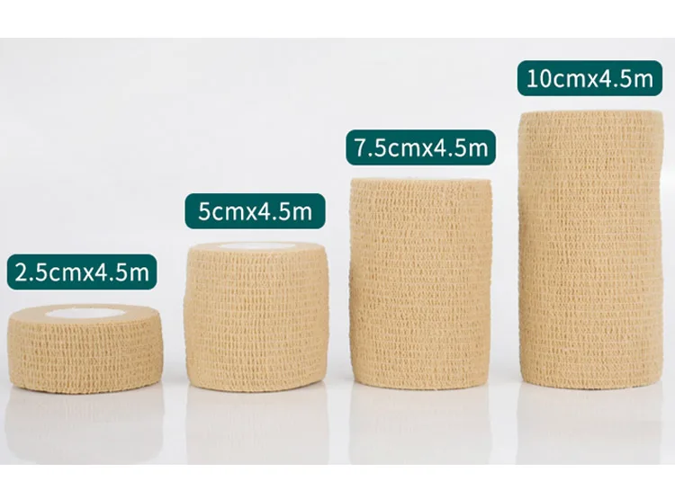 Self-adhesive Elastic Bandage Medical Sports Movement Fixed Adhesive Tape Wrist Arm Leg Knee Joints Protector Athletic Bandages (2)