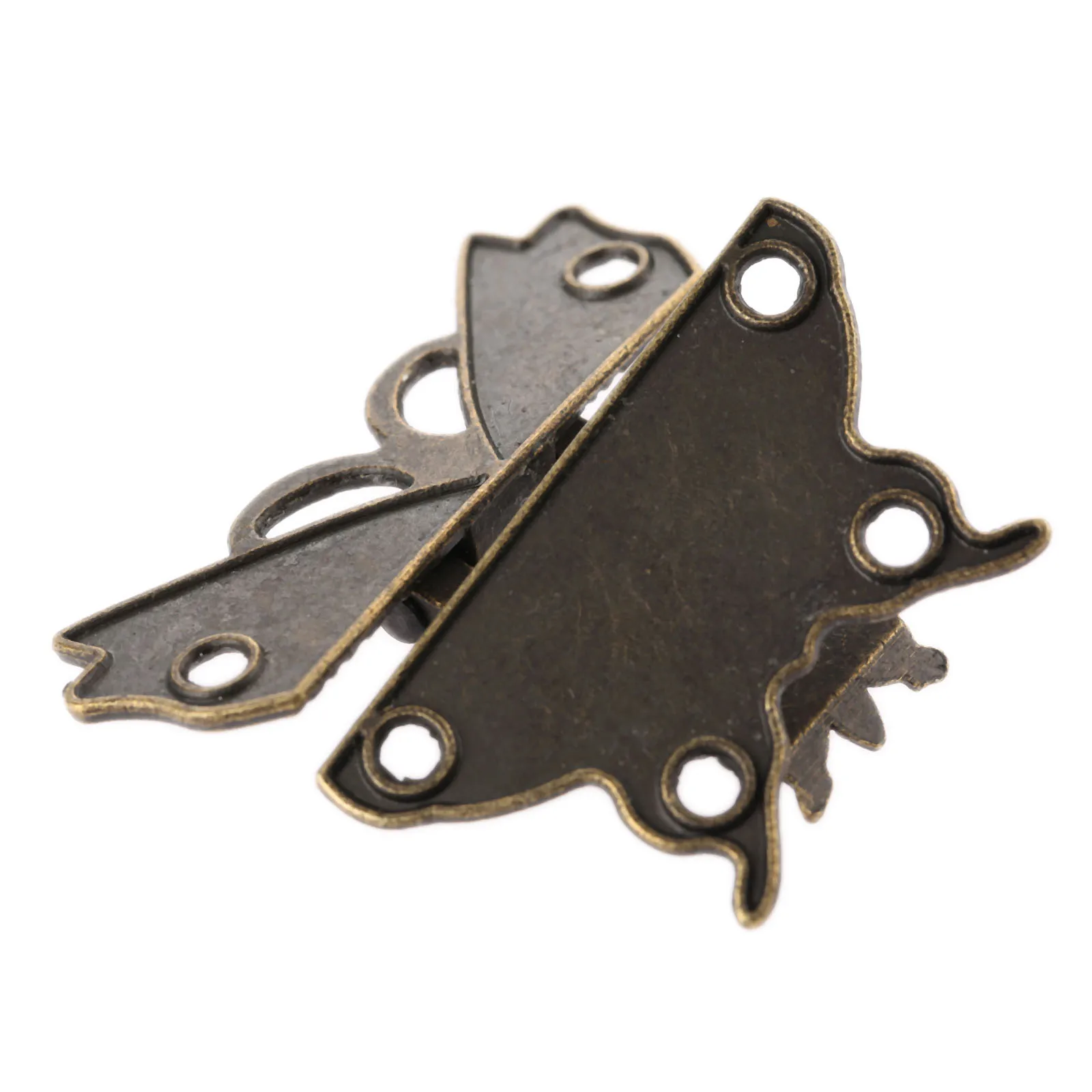 Antique Decorative Butterfly Box Latch Jewelry Box Hasp Lock Latch Vintage Hardware for Furniture Toggle Latches