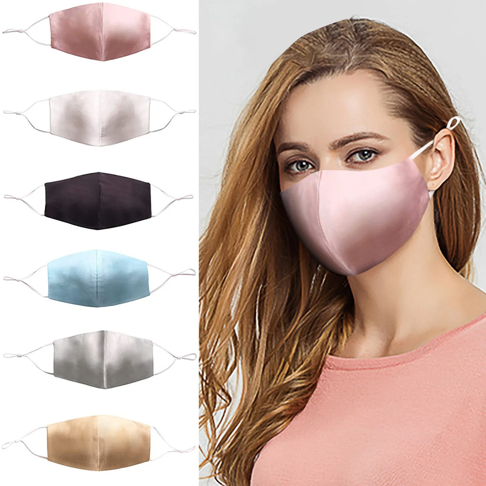 Летняя мужская и женская ультратонкая двухслойная Солнцезащитная шелковая