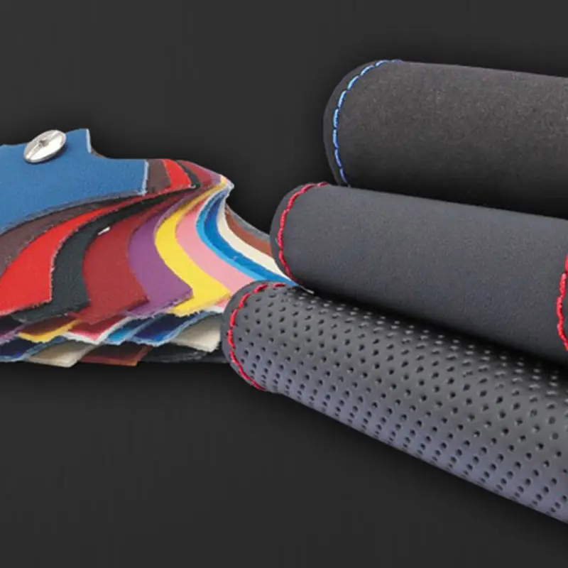 Кожаный чехол на руль для Land Rover Freelander 2 2013 2015 ручная швейная Автомобильная