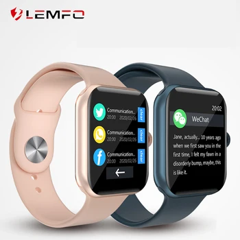 

LEMFO Smart Watch 2020 1.54 Inch HD Display Smartwatch Men Women Heart Rate Blood pressure Monitor For Android Apple Phone