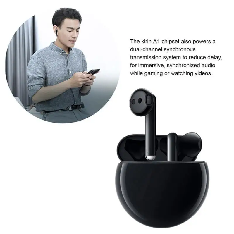 Наушники huawei FreeBuds 3 Kirin A1 Bluetooth 5,1, шумоподавление, глубокий бас, стерео гарнитура с микрофоном, поддержка беспроводного зарядного устройства