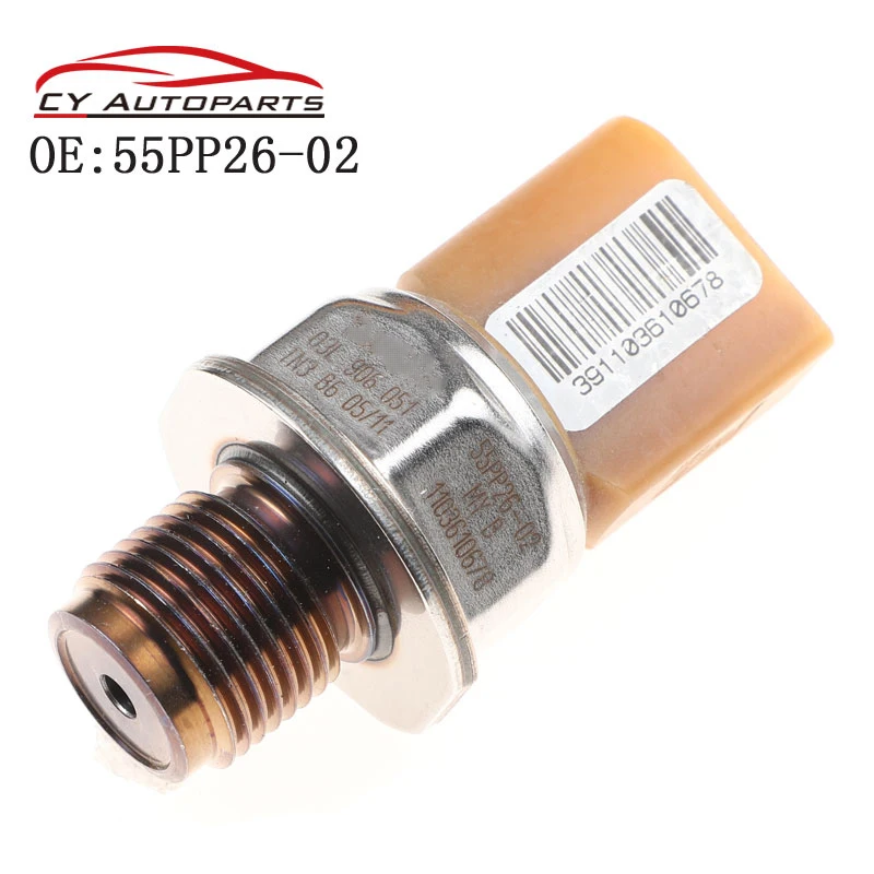 Nuovo Sensore Di Pressione Rail Per Vw T5 Audi A3 A4 A5 A6 Q5 55Pp26-02 03L906051 057130764H 2.0 Diesel