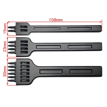 

Hole Cut Leather Punching Tool leather hole punches DIY Hand Perforated Round Stitching Punch Tools Alloy Steel DIY Leather Tool