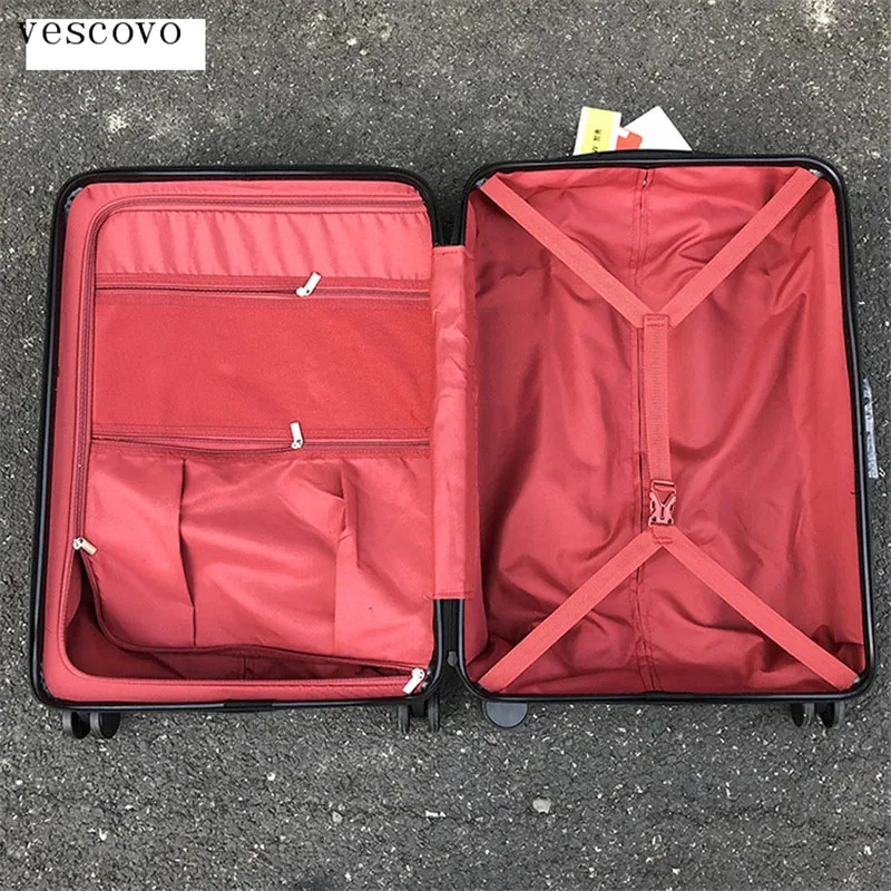 Vescovo 2" 24" 2" дюймов большой емкости чемодан на колесиках с замком Бизнес Прокатки Багаж Спиннер ABS жесткий koffer чехол