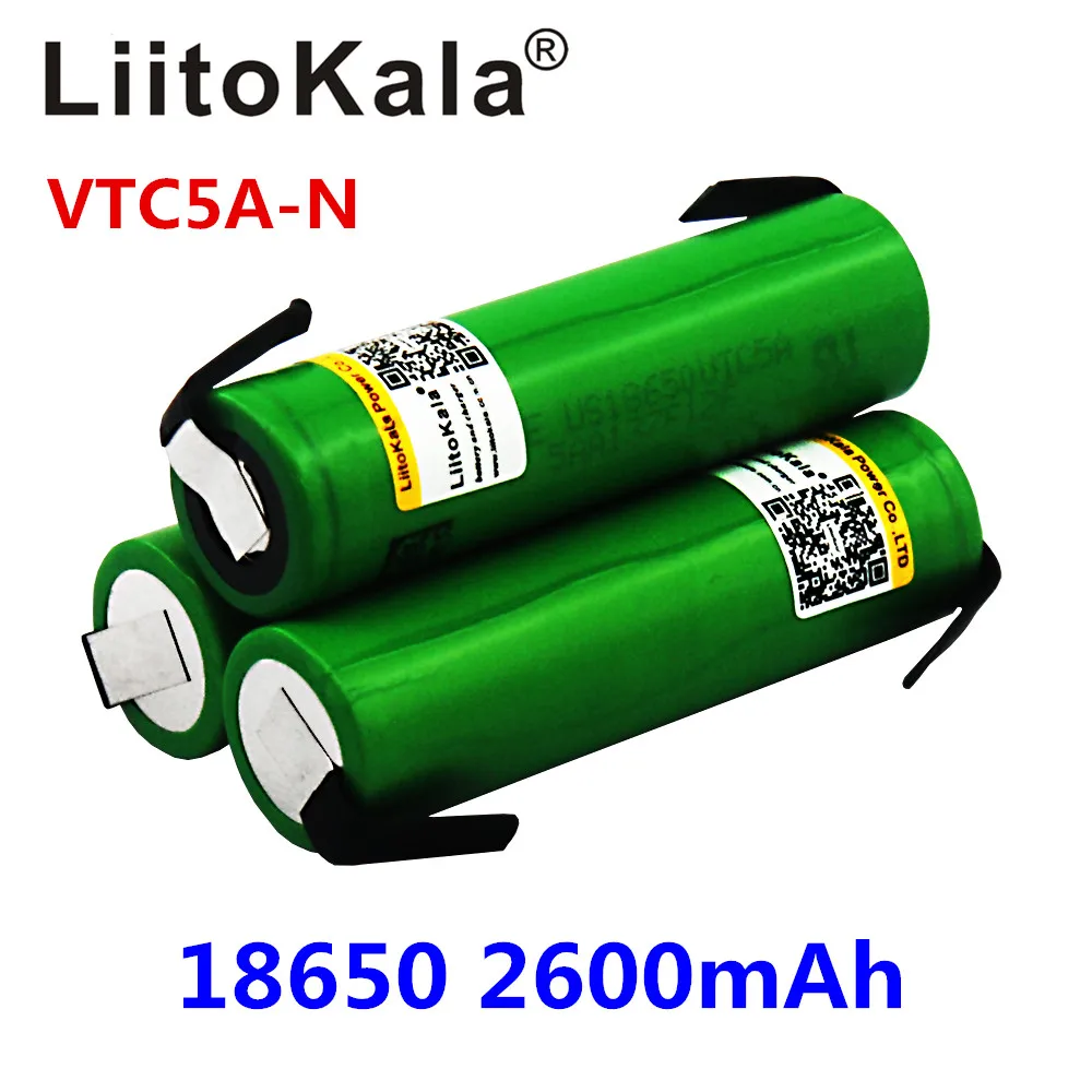 Liitokala 18650 2600 мАч VTC5A-N оригинальный 3 6 В US18650 VTC5A аккумулятор 40A | Электроника