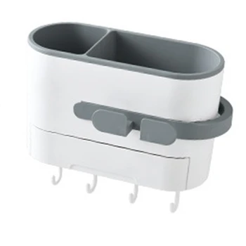 

Wall Mount Hair Dryer Holder Rack Bathroom Storage Rack Makeup Organizer Plastic Hairdryer Holder Shelf Bathroom Accessories