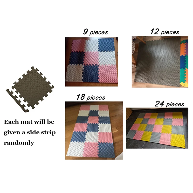 Baby Foam Crawling Mat Children EVA Educational Toys Kids Soft Floor Game Mat Chain Fitness Brick Gym Game Carpet 2.5cm Thicknes