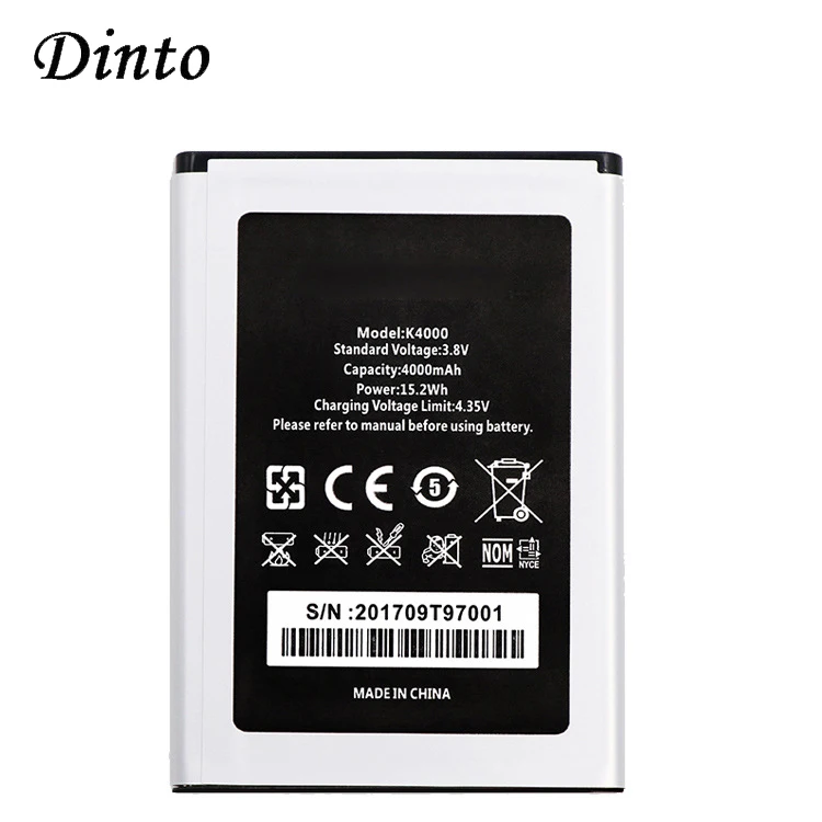 Оригинальный запасной аккумулятор для телефона Dinto 4000 мАч Oukitel K4000 запасные