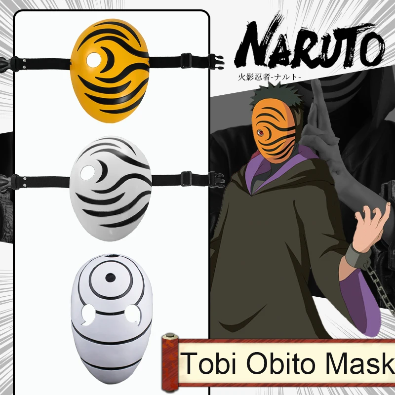 NARUTO Cosplay Akatsuki Ninja Tobi Obito Madara Uchiha Obito Costume Mask Shoes 