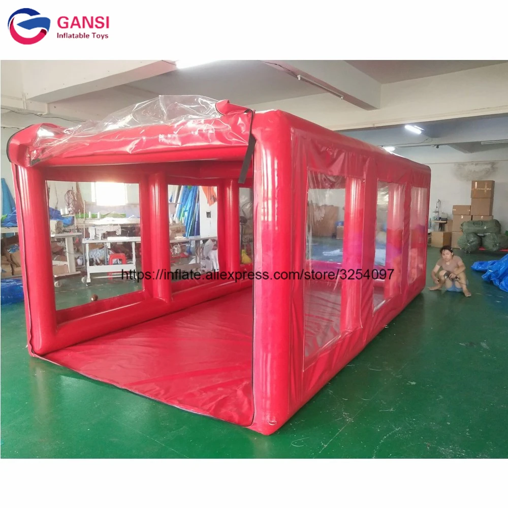 2019 New Design Inflatable Car Wash Tent,Red Color Inflatable Car Garage Tent For Cover