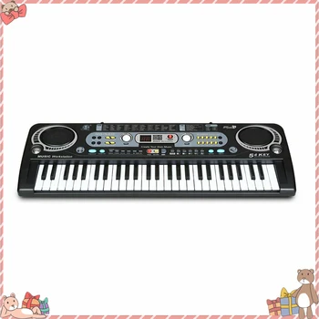 

54 Key Keyboard Toy For Children Learning Exercising USB Charging Keyboard Toy With Microphone Electronic Children Keyboard Gift