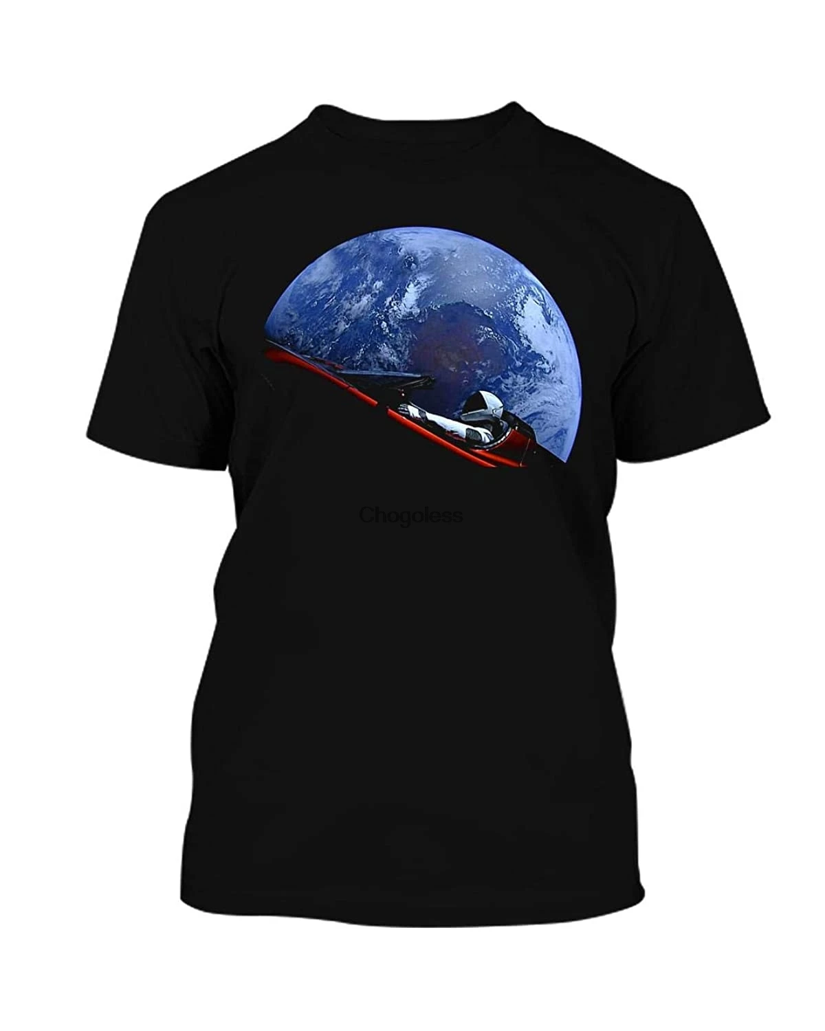 Черная футболка с капюшоном Spacex Starman in Orbit 64 68 |