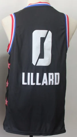 As photo Мужской baskeball Portland Damian Lillard c. J. McCollum Клайд Дрекслер Майки - Цвет: As photo