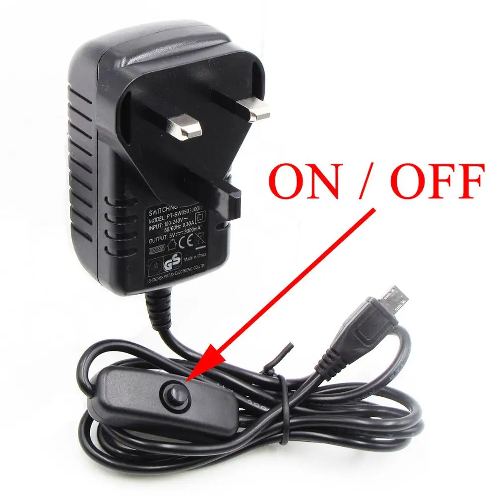 UK Plug Штепсельная вилка США: 5V3A 5 В/3A PI3 Модель B Raspberry PI3 адаптер питания USB зарядное устройство PSU блок питания источник питания адаптер переключения - Цвет: UK Plug