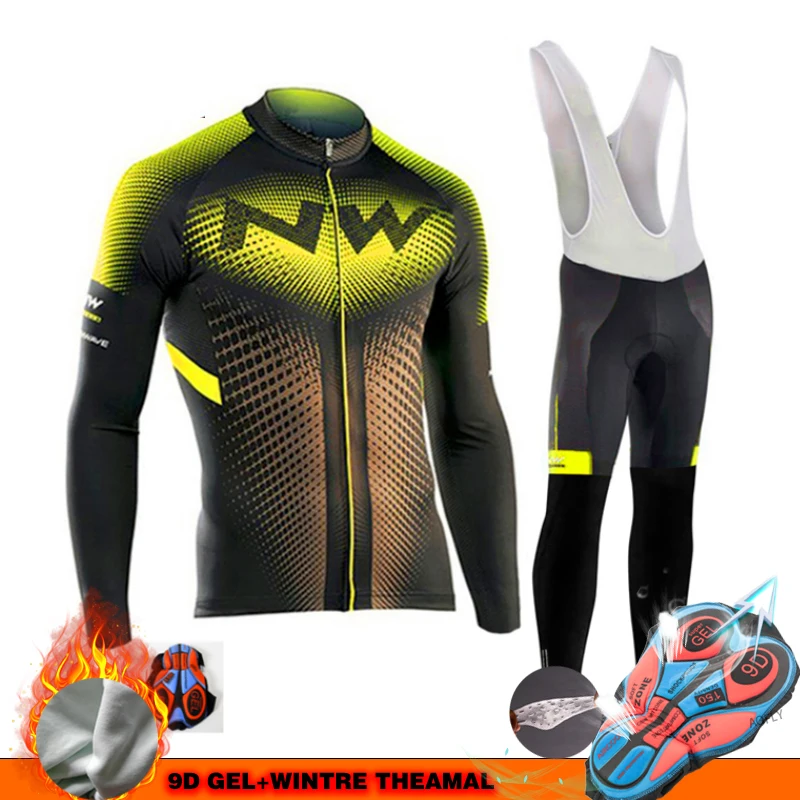 Northwave Pro Team Зимняя одежда для велоспорта дышащая Ropa Ciclismo Одежда с длинным рукавом для горного велосипеда спортивная одежда для улицы