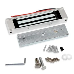 180kg/380lbs ao ar livre à prova dwaterproof água fechadura da porta eletromagnética dc 12v fail safe porta de vidro fechadura de madeira com suporte