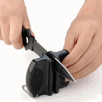 

Hot Mini Ceramic Rod Tungsten Steel Camp Pocket Kitchen Knife Sharpener Tool Beus (Color: Multicolor)