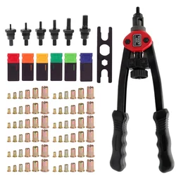 Machine à riveter manuelle m3 / M4 / M5 / M6 / M8/m10nut, outil de rivetage à double prise 605 606 