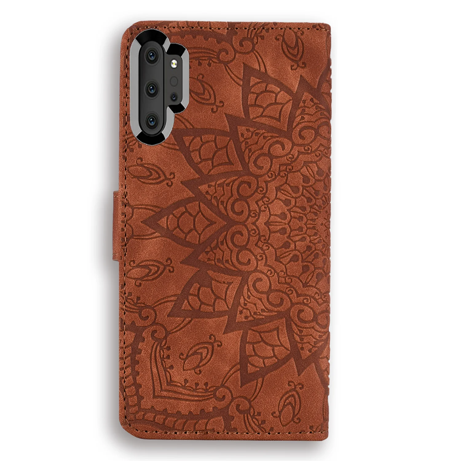 Матовый кожаный чехол для телефона samsung Galaxy S10 Note 10 Plus Pro 9 Флип 3D тисненая Мандала Чехол-книжка для Galaxy S10e S9 S8 Plus