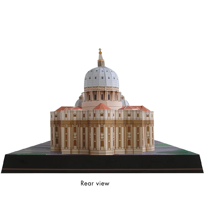 Basilica Di San Pietro In Vatican 3D Paper Model House Papercraft DIY Art Origami Building Teen Adult Handmade Craft Toys 3d paper model paper jigsaw puzzle