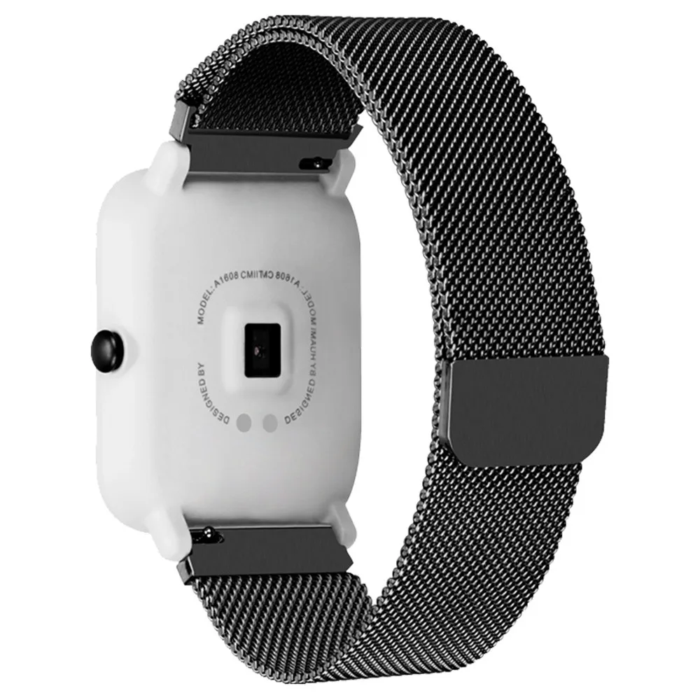 Нержавеющая сталь ремешок для наручных часов часы ремешок для Xiaomi Amazfit Bip Youth умные часы браслет# K20