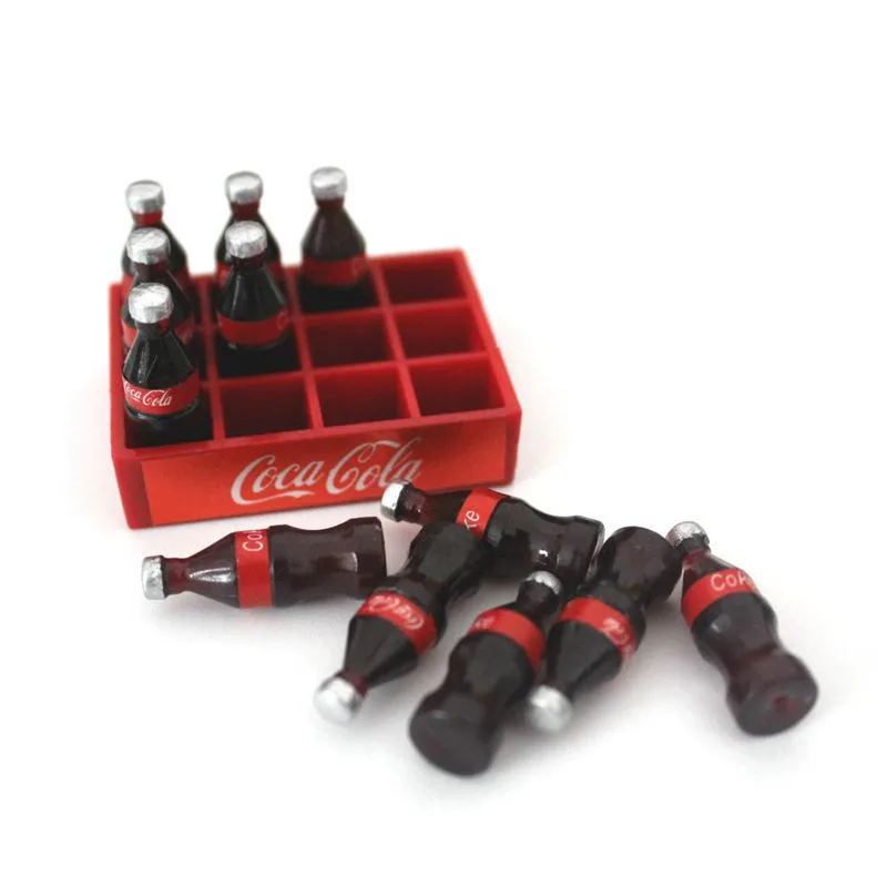 

A Dozen 12pcs/set Slime Charms Cola Bottle Resin Plasticine Slime Accessories Beads Making Supplies For DIY Miniature Crafts