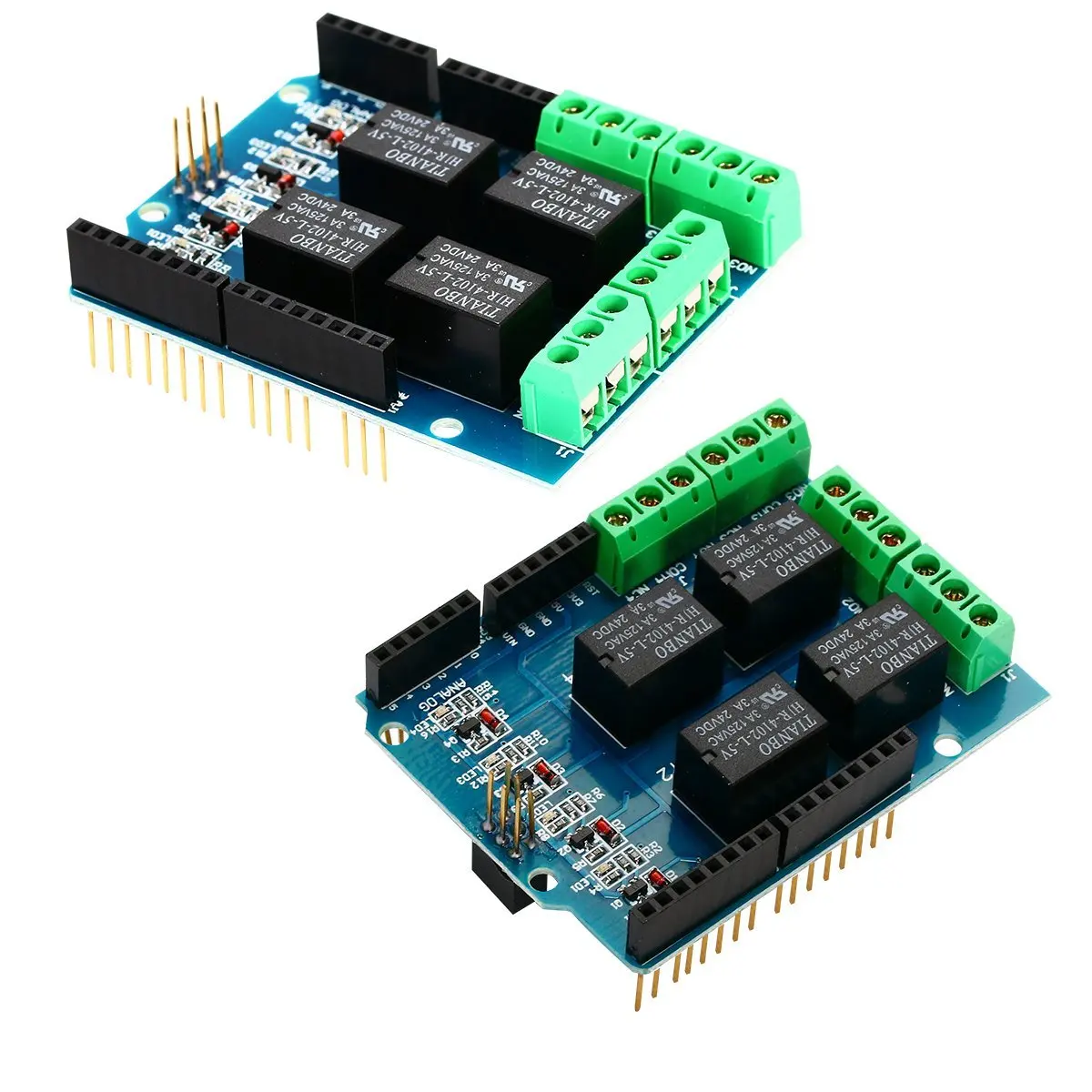 Четырехканальный релейный экран 5 В 4 канальный Релейный модуль для Arduino TE315|Реле| |