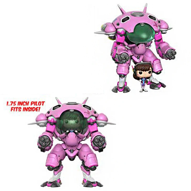 Горячая Над игра часы Модель D. Va робот Mecha 177 Фигурки 18 см ow куклы игрушки коллекция для подарков