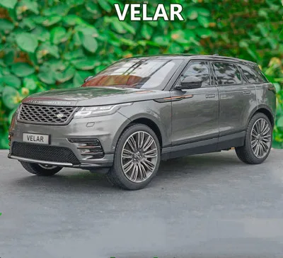 LCD VELAR-Gray Изысканная модель из сплава велара с ЖК-дисплеем 1:18, модель внедорожника с высокой имитацией, Высококачественная коллекция и подарки - Цвет: LCD VELAR-Gray