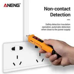 ANENG VD802 Бесконтактный AC напряжение Электрический тестер ручка прибор для теста на индукцию с светодиоды, электрические приборы детектор
