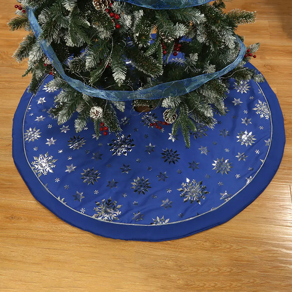 Christmas Tree Skirt Multicolor Three-layer Plus Cotton Christmas Tree Skirt Christmas Apron Tree Bottom Christmas Decoration