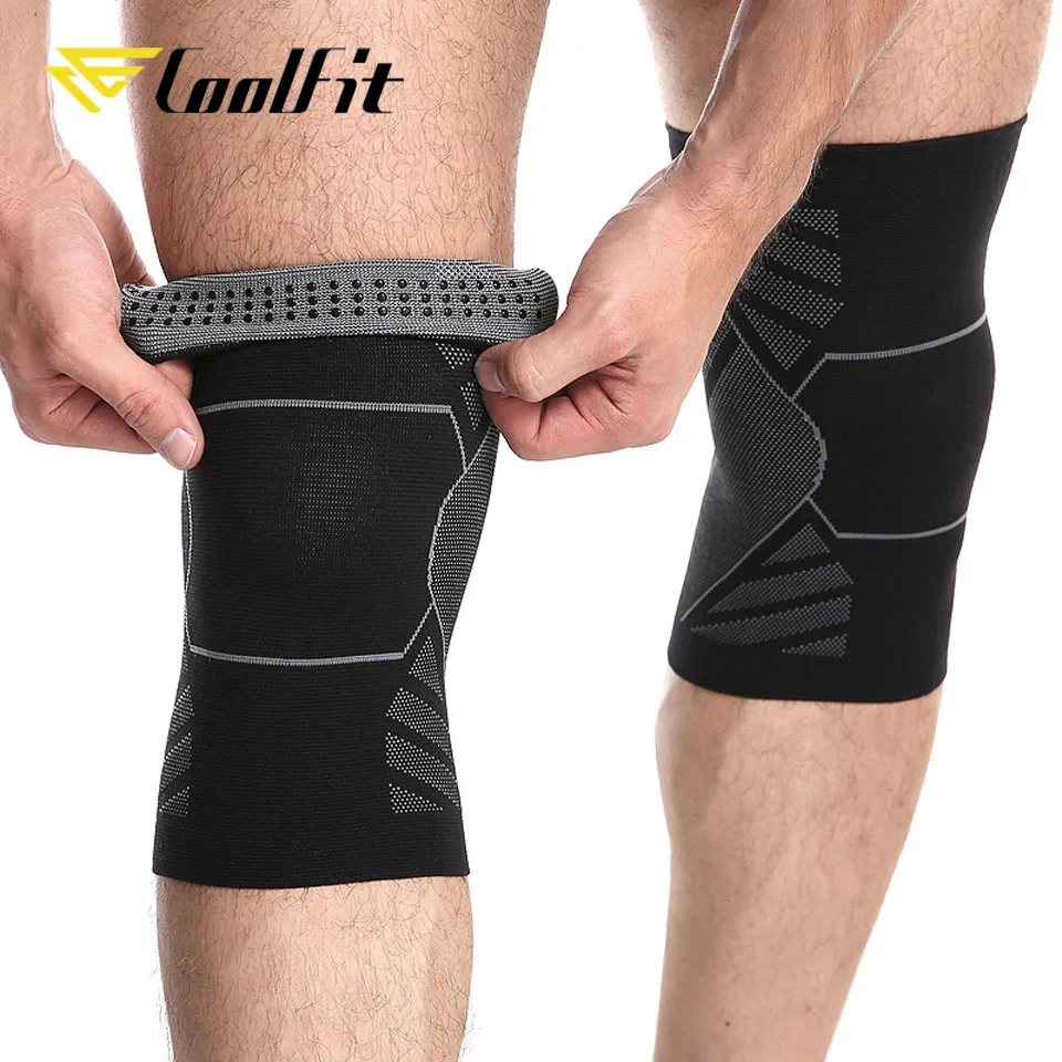 CoolFit 1 пара тканевые эластичные дышащие баскетбольные наколенники Поддержка защита скобка защитные спортивные наколенники протектор