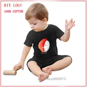 

2020 new romper Baby high quality summer Cute Sushi Hug Fish Hugging Rice Unisex baby Clothes cute cloth cozy and breathable