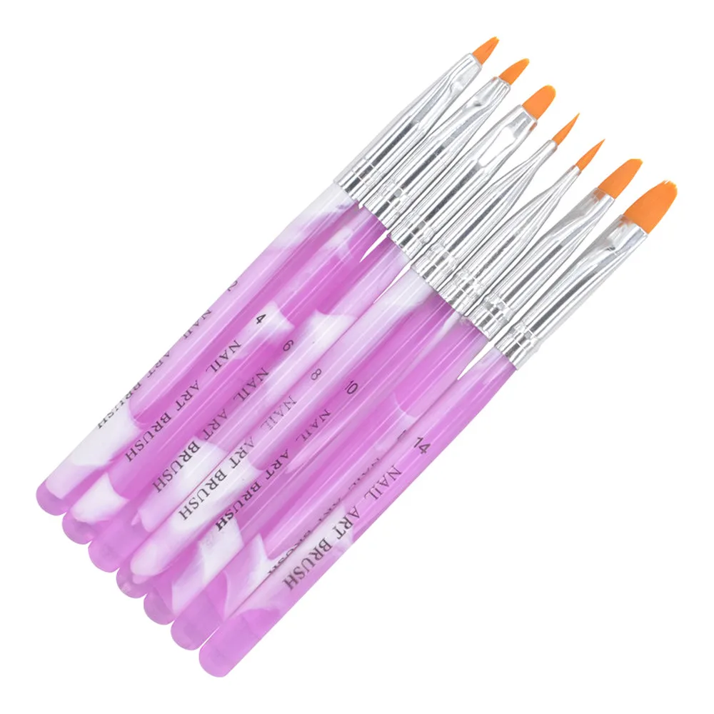 Nail Brush Nail Art Manicure Brushes Set Line Flower Pen Dotting Painting Design Acrylic Nail Gel Brush for Manicure Liner D40