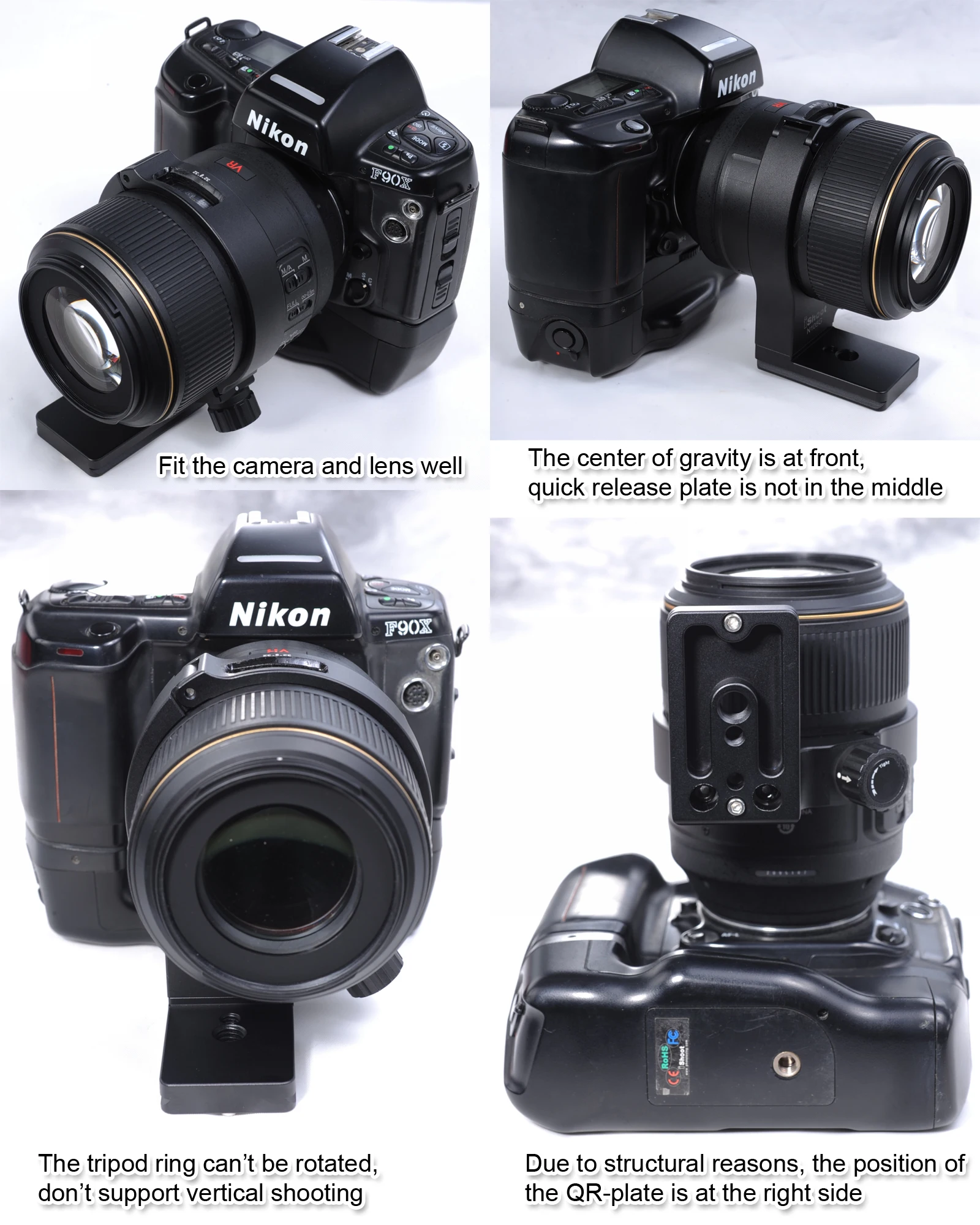 Крепление для объектива с воротником крепления на штатив Nikon AF S 105 мм f/2 8G IF ED VR MICRO