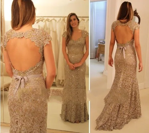 Robe de soiree Новое поступление сексуальное кружевное с открытой спиной фасона "Русалка" Формальное вечернее платье Китай длинное