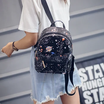 

Brand Hot Woman Luxury Printing Backpack Small High Quality Pu Leather School Bags For Teenagers Woman mochilas mujer