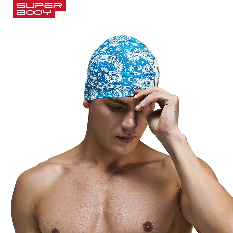 Summer water man swimming caps silicone boys  new blue bathing cap male adult professional waterproof ear Sale 5