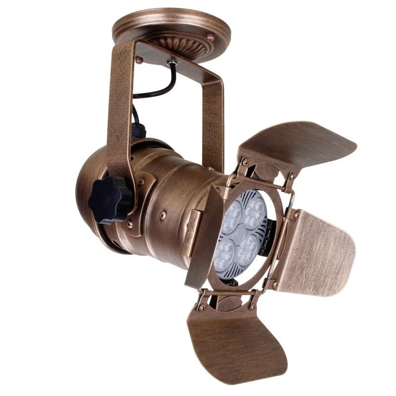 

E27 Vintage celling iron lamp Industrial Light Retro Lamp Adjustable 4 Leaf for Clothes store Coffee Bar Loft style Fixture