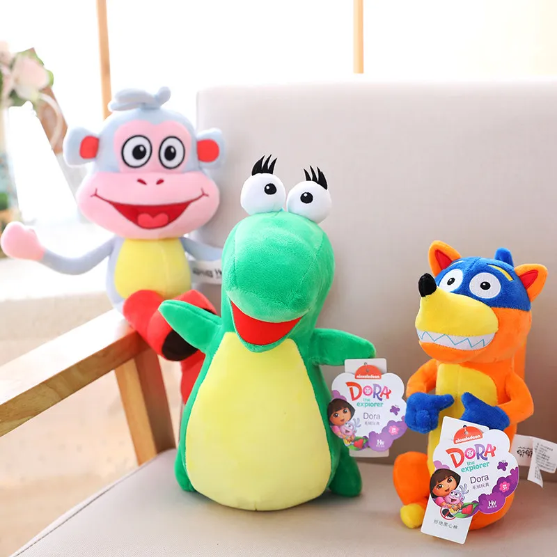 Genuine 15-30cm Dora the Explorer Boots swiper cartoon Plush Soft stuffed Doll Children Toy kids Birthday Christmas gift