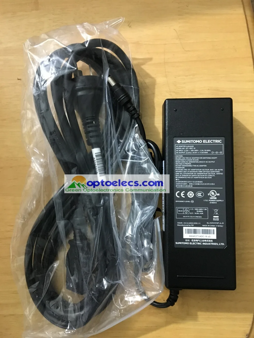 Оригинальное ADC-16 зарядное устройство 14,5 V 4.5A для Sumitomo T-82C/T-72C TYPE-82C/TYPE-72C T82C T72C fusion splicer зарядное устройство адаптер