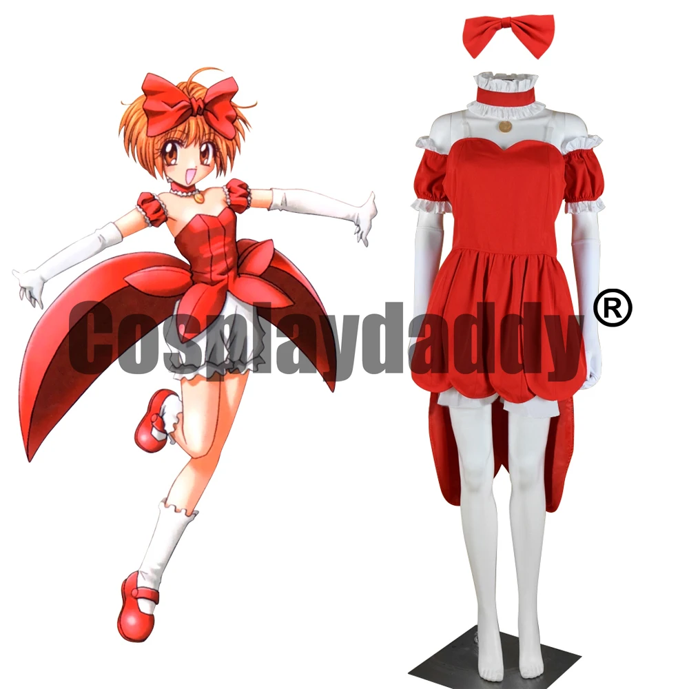 Tokyo Mew Mew Ringo Akai Transformation Version Outfit Dress Costume Cosplay Di Halloween F006