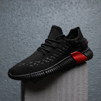 

2020 Male Lace-up Men Sneakers High Quality Man Non Slip Comfortable Casual Shoes Mesh Sneakers Breathable Outdoor Walking Shoes