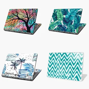 

Tribal Blue and White Zigzag Stripes laptop skin sticker 13 14 15 17 inch for MacBook HP Acer Dell ASUS Lenovo