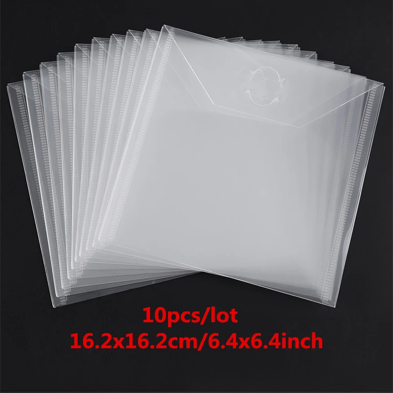 10-piece Set 7*9.4inch Clear Portable Transparent Plastic Storage Bag  Durable Craft Scrapbooking Dies & Stamp New Card Cover Hot - AliExpress