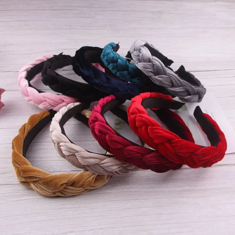 Новая модная однотонная бархатная повязка на голову с зубцами, аксессуары для волос, Корейская повязка на голову для женщин и девочек