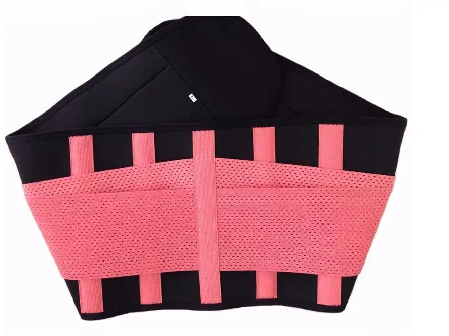 Women Body Shaper Slimming Shaper Belt Girdles Firm Control Waist Trainer Cincher Shapewear Stomach Slimming Belt Plus Size - Цвет: Розовый