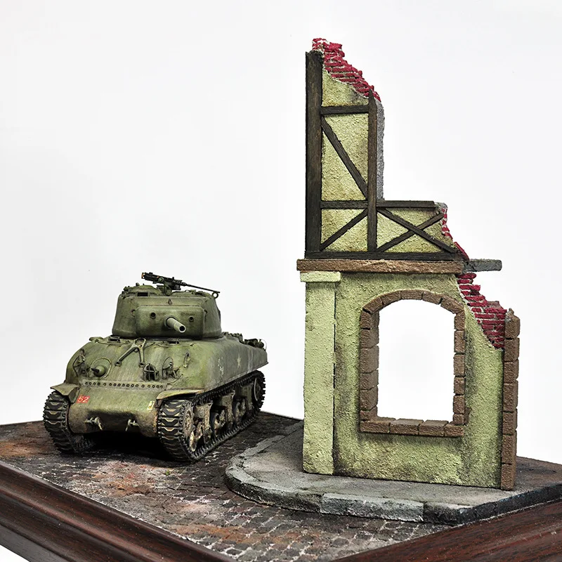 Ke для военной модели песочный стол архитектура сцена колода DIY для изготовления Материал 1: 35 Западный Европейский дом руины улица